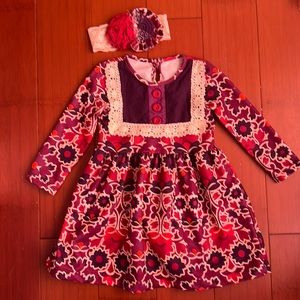 Persnickety size 2 EUC with matching headband